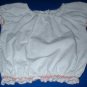 Girls 4T Eyelet Cotton Embroidered Peasant Top