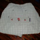Girls Cute Khaki Scooter Skort with Embroiderey 2T