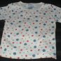 Girls Red and Blue Flowered Shirt 2T