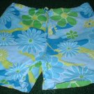 Girls Bright Summer Flowered Shorts 4 5