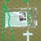 NIP Lime Green Rosary Free Shipping