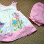 Girls Spring Flowers Babydoll Top and Bloomers 2T