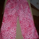 Girls Pink Animal Print Pants 3T NWOT