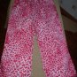 Girls Pink Animal Print Pants 3T NWOT