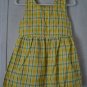 Girls 3T Green and Yellow Summer Plaid Dress