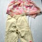 Girls Sheer Flutter Top and Capris 4T