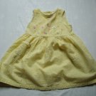 Girls 3T Yellow Embroidered Spring Dress