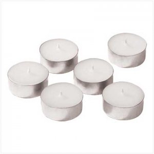 BASIC WHITE TEALIGHT 6 PACK