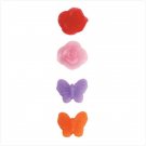 4 PACK BUTTERFLY/ROSE WAX CHIPS