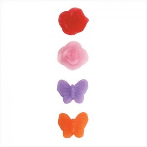 4 PACK BUTTERFLY/ROSE WAX CHIPS