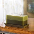 TWO-TONE GREENERY CANDLE