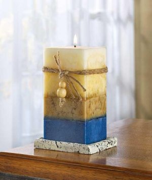 MULTI-LAYERED STONE CANDLE
