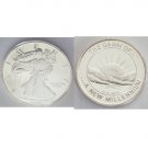 2000 Millennium Liberty Proof Coin .999 Slver