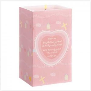 NURSERY BLESSING CANDLE - GIRL