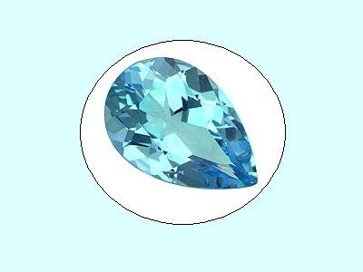 Sky Blue Topaz 12x8mm Pear Cut Loose Gemstone