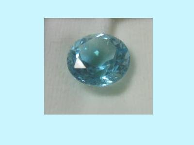 Barely Blue Topaz 9mm 3ct Round Cut Loose Gemstone