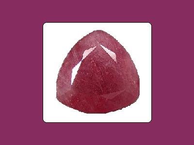 Ruby 10x10mm 4ct. Trillion Cut Loose Gemstones