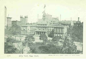 73600 NY New York Postcard City Hall Vintage