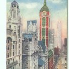 73605 NY New York City Postcard World's Highest Towers