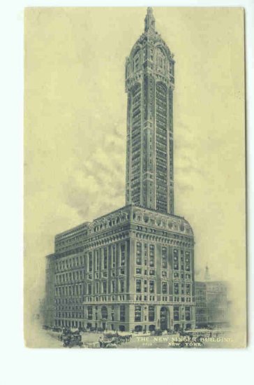73609 NY New York City New Singer Building Postcard