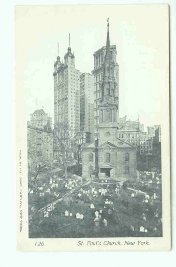 73612 NY New York City St Pauls Church Postcard