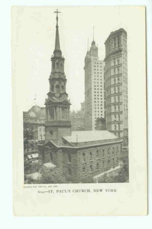 73619 NY New York City St. Pauls Church Postcard