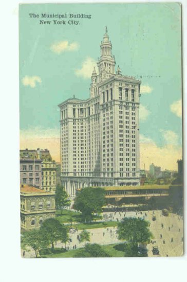 73622 NY New York City Vintage Postcard Municipal Building