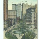 73627 NY New York City Vintage Postcard Bowling Green 1922
