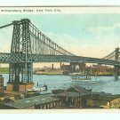 73640 NY New York City Vintage Postcard Williamsburg Bridge