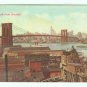 73643 NY New York City Vintage Postcard from Brooklyn Bridge