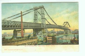 73652 NY New York City Vintage Postcard  Williamsburg Bridge  1906 Era