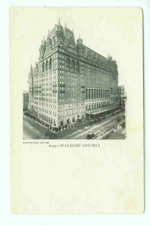 73658 NY New York City Vintage Postcard Waldorf Astoria Hotel