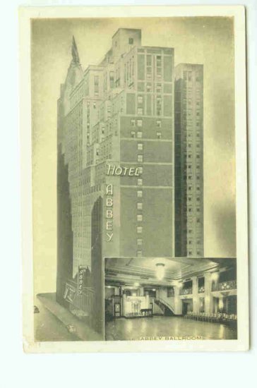73666 NY New York City Vintage Postcard Hotel Abbey Ballroom