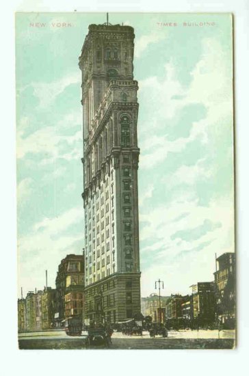 73761 NY New York City Vintage Postcard Times Building 1910 era