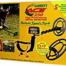 GARRETT ACE 250 DELUXE SPORTS PACK METAL DETECTOR!