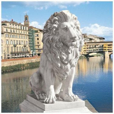 LION OF FLORENCE STATUE DESIGN TOSCANO Lion lion sculpture Lion Statue