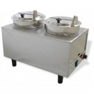 Benchmark Dual Well Warmer 1 pump, 1 lid/ladle 51073P Warmer NEW