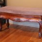 International Caravan Hand Carved Vanity Bench New!