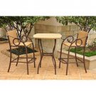 International Caravan Valencia Set of 3 Outdoor Patio Bistro Set New!
