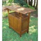 International Caravan Aragon Outdoor Acacia Patio Bar Table New!