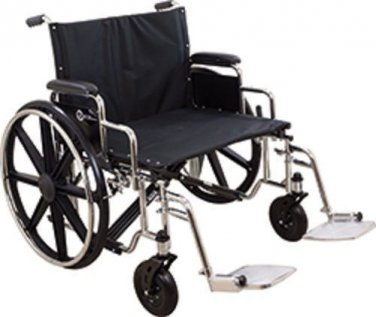 Roscoe Extra Wide Bariatric Wheelchair Swingaway Footrests 28"x20" Heavy Duty