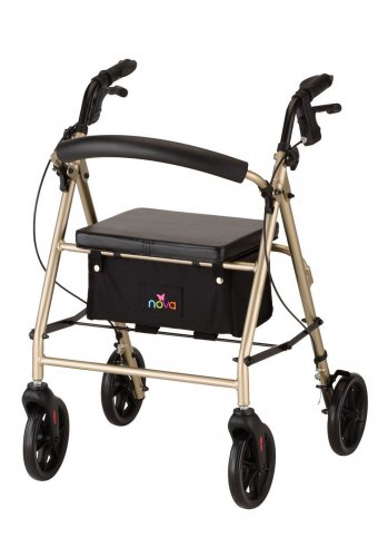 NOVA 4238CH VIBE 8 ROLLING WALKER - CHAMPAGNE New