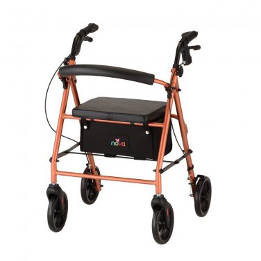NOVA 4238OR VIBE 8 ROLLING WALKER - ORANGE New