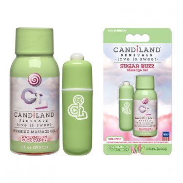 Candiland - Sugar Buzz - Massage Set- Watermelon Rock Candy