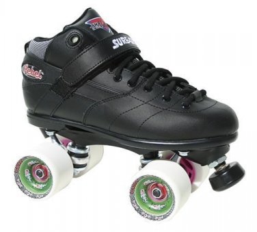 Sure-Grip Rebel with Atom G-Rod Wheels derby skates "Make An Offer"- All Offers Considered!