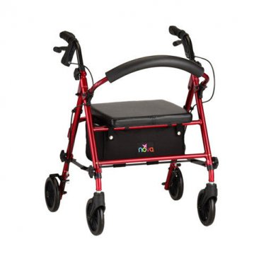 Nova 4206RD JOURNEY ROLLING WALKER - RED New, "Make An Offer"- All Offers Considered!