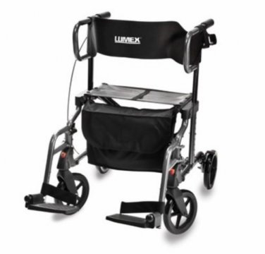 Lumex Hybrid Rollator Transport Chair LX1000T, "Make An Offer"- All Offers Considered!