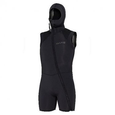 BARE 7MM ELASTEK STEP-IN HOODED VEST, MENS ALL SIZES, "Make An Offer"- All Offers Considered!