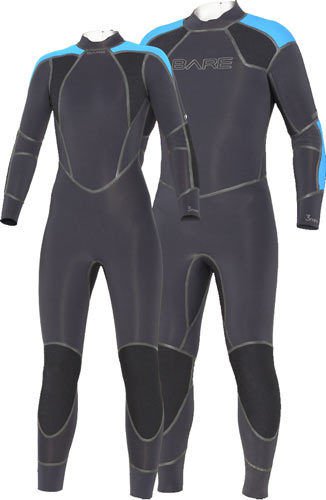 BARE 3MM ELASTEK FULL WETSUIT, MENS ALL SIZES, "Make An Offer"- All Offers Considered!
