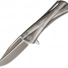 Marfione MFC394 Custom Closer Folding Knife 3.75" Blade 5" Closed Bronze